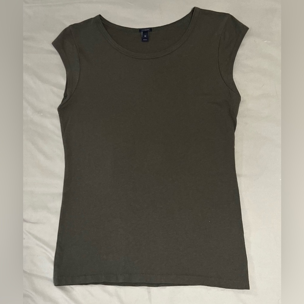 J. Crew Olive Green Tee